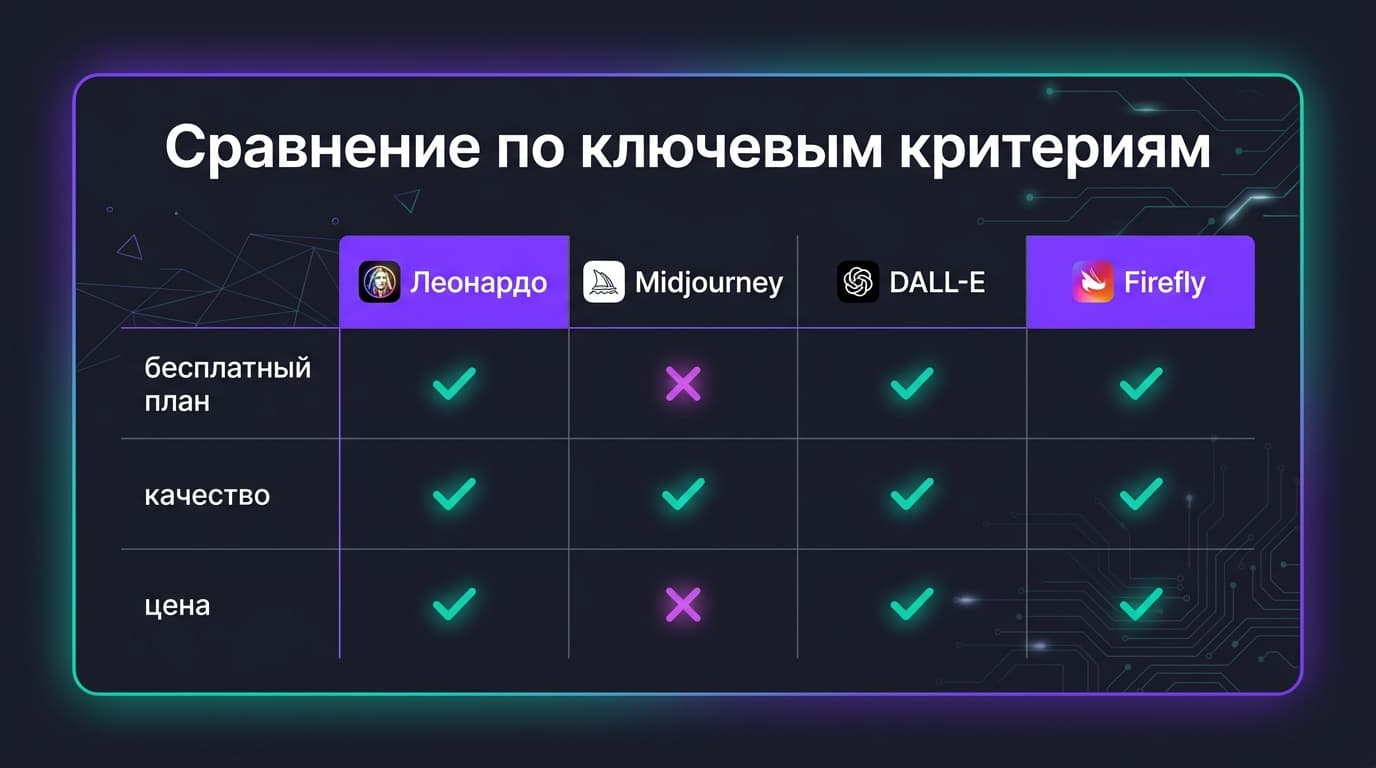 Leonardo AI, Midjourney или что-то ещё: как выбрать генератор изображений в 2026 году — фото 1