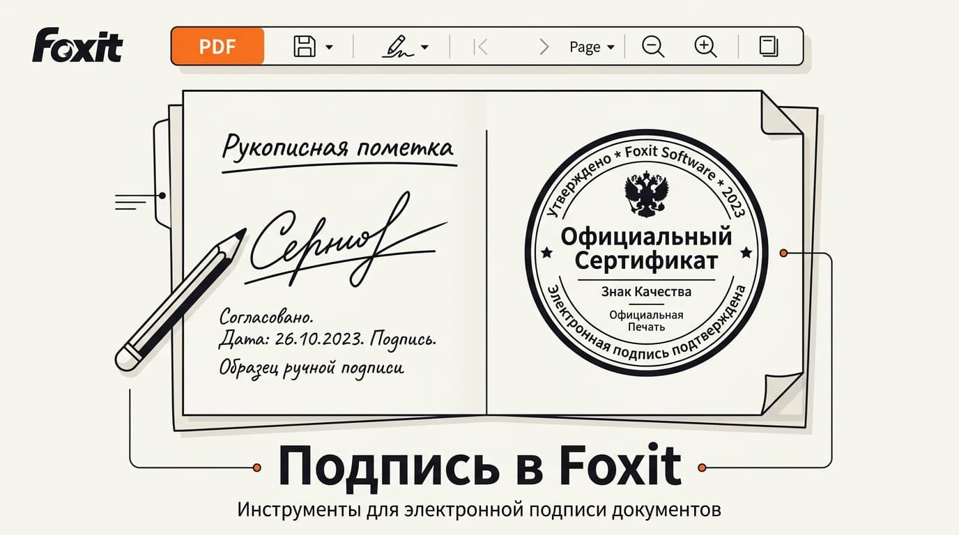 Foxit Reader: как подписать документ ЭЦП и чем это отличается от подписи от руки