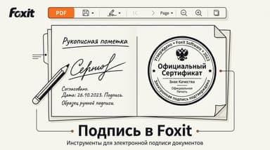 Foxit Reader: как подписать документ ЭЦП и чем это отличается от подписи от руки