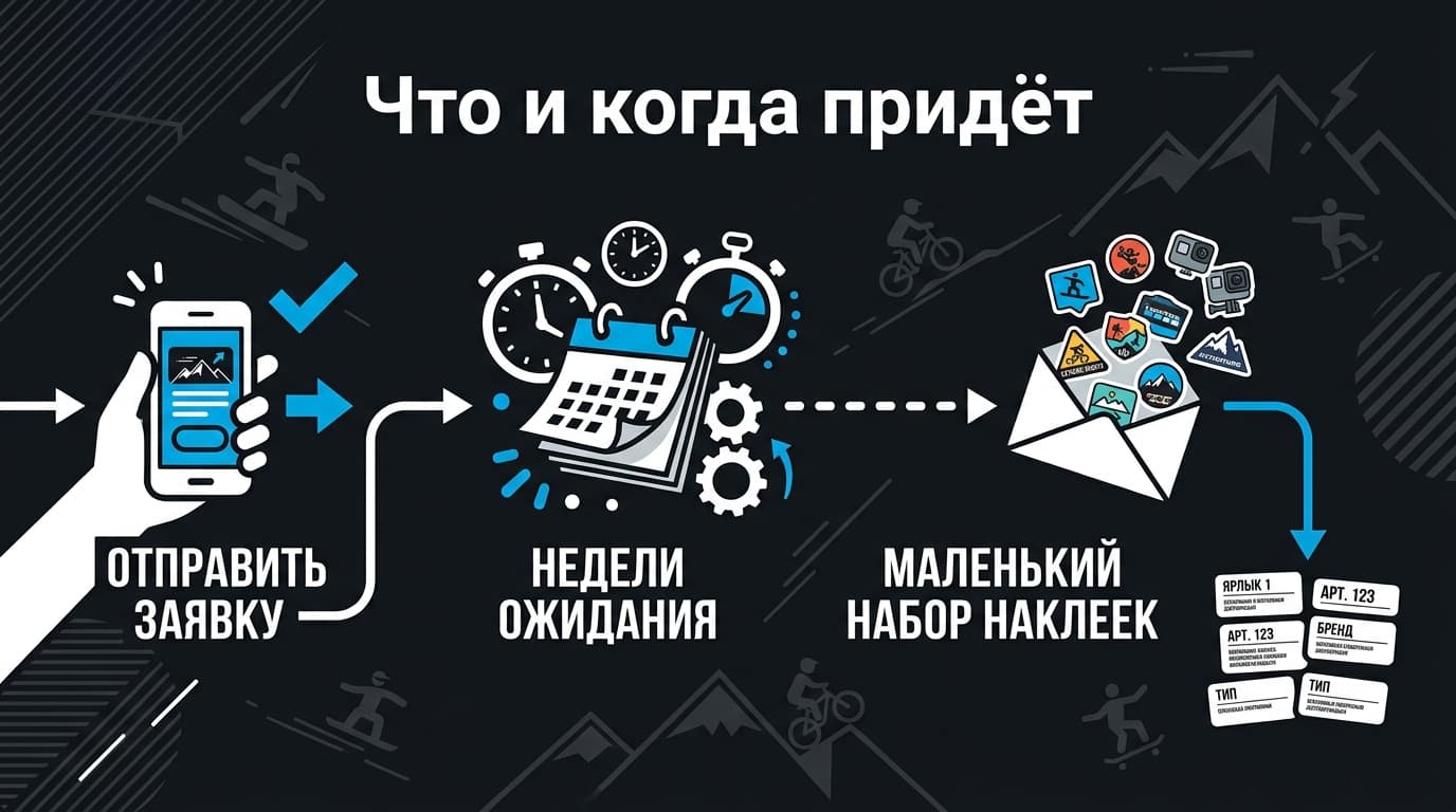 Как заказать бесплатные наклейки GoPro: правда, подвох и пошаговый разбор — фото 2