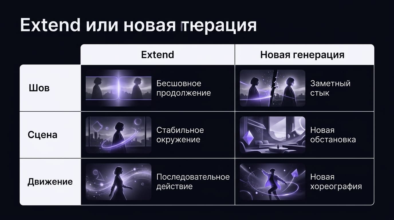Как сделать ролик длиннее в Luma Dream Machine: Extend, кредиты и лимиты — фото 4