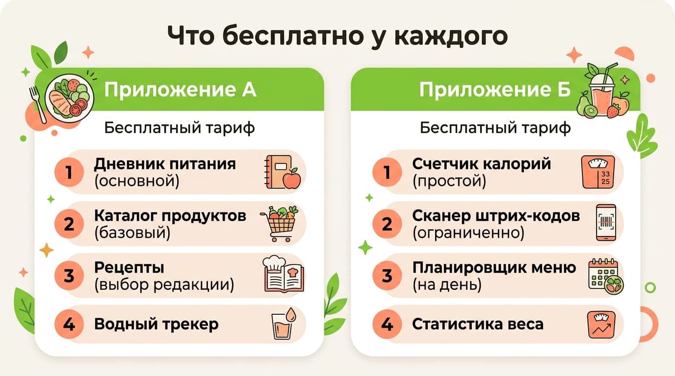 Yazio или FatSecret: что лучше для подсчёта калорий — фото 2