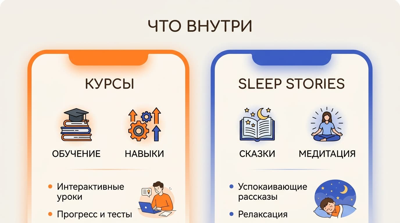 Сравнение Headspace и Calm: чем отличаются, что дешевле и кому какое приложение подойдёт — фото 2