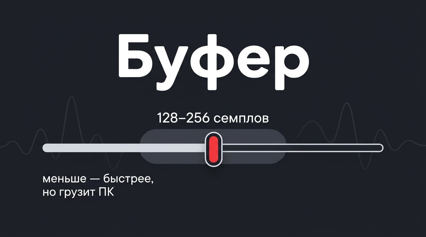 Задержка звука в BandLab на компьютере: как убрать буфером, мониторингом и проводами — фото 1