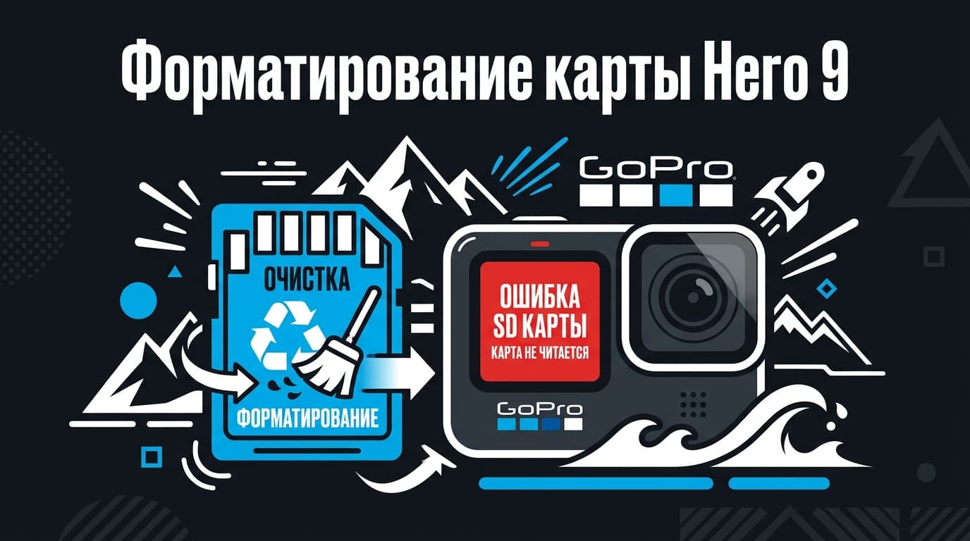 Как отформатировать карту памяти на GoPro Hero 9