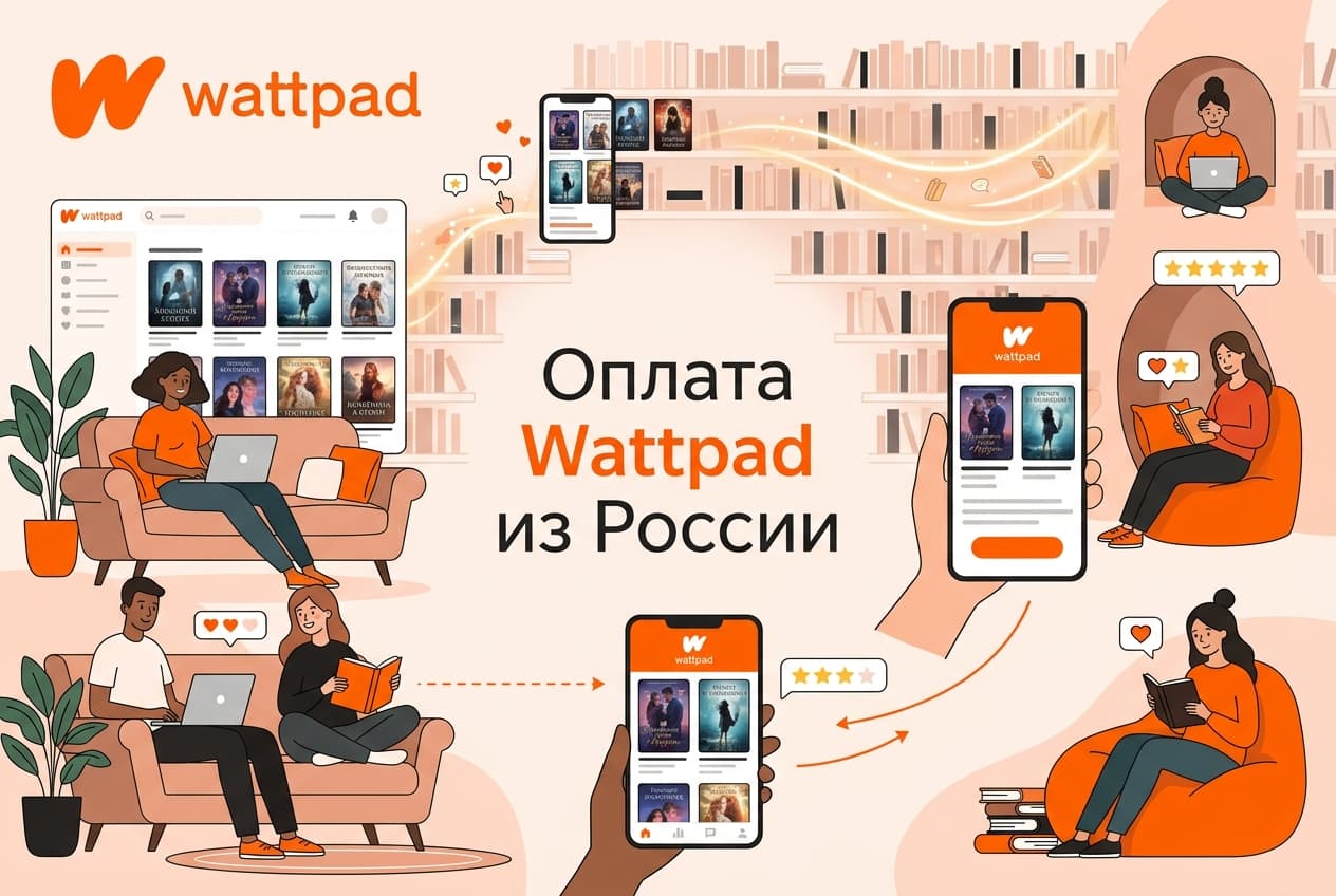 Как оплатить Wattpad из России в 2026 году: без зарубежной карты