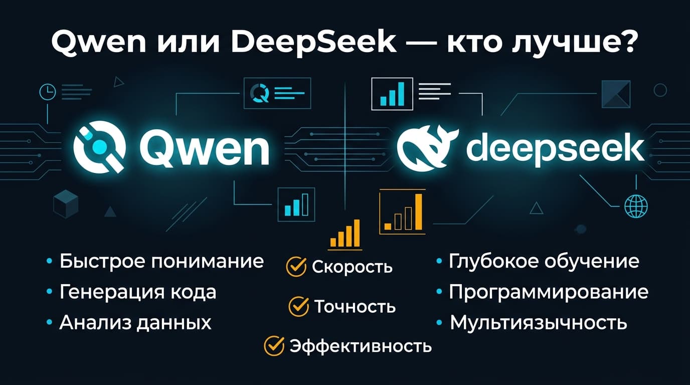Qwen против DeepSeek в 2026 году: разбираемся, какой китайский ИИ выбрать под свои задачи