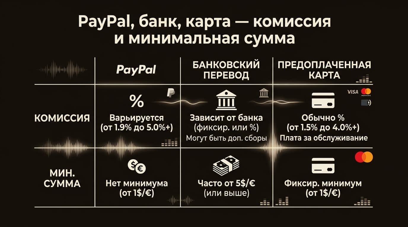 Как вывести деньги с TuneCore: PayPal, банк или карта — что выбрать и сколько ждать — фото 2