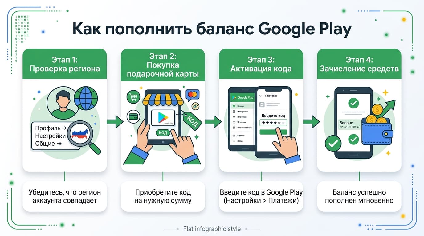 Как оплатить покупку в Плей Маркете из России в 2026 году — фото 3