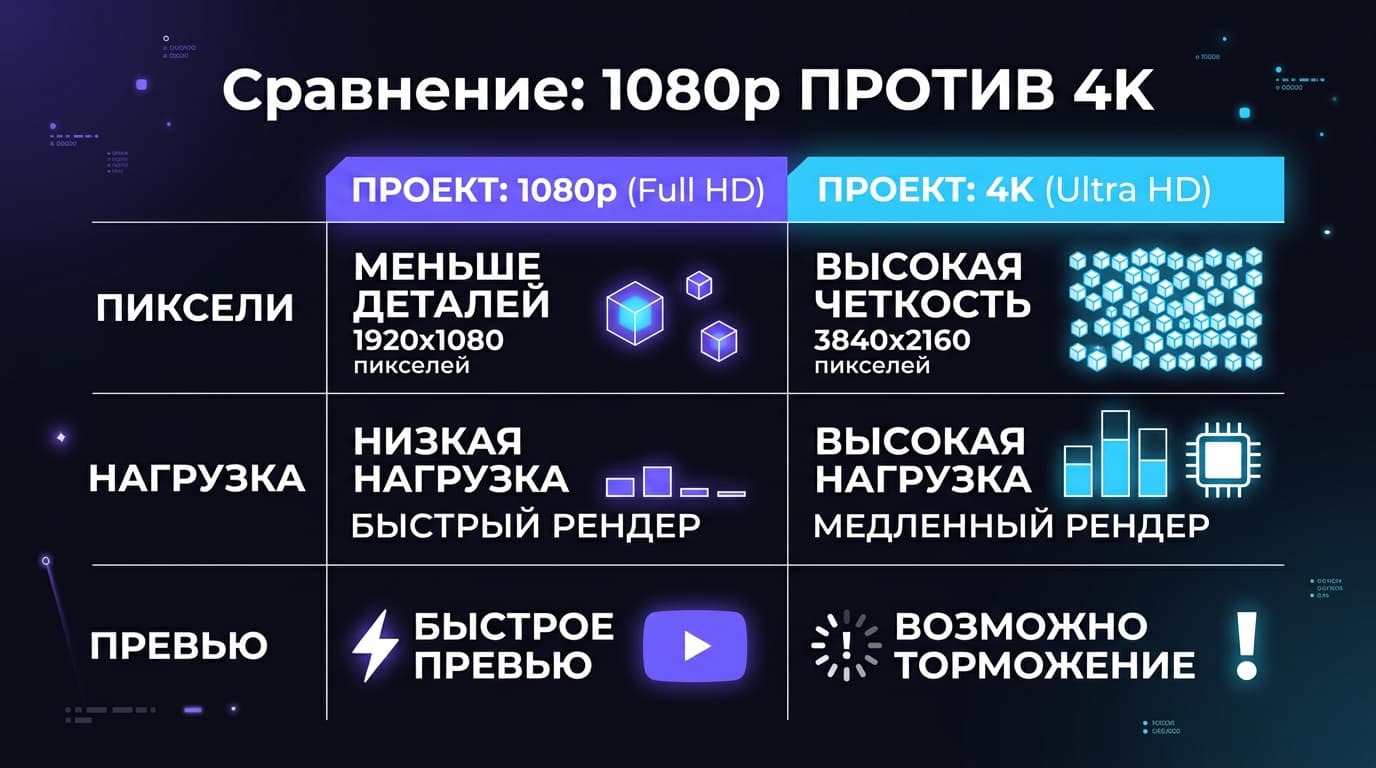Что делать, если лагает Alight Motion: от разрешения проекта до тяжёлых эффектов — фото 3