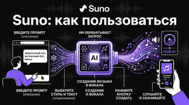 Suno с нуля: полный разбор нейросети для музыки для тех, кто никогда её не открывал