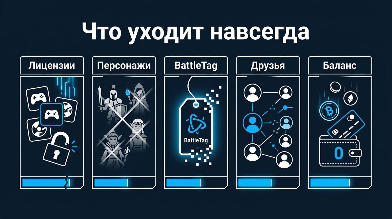 Battle.net: как удалить учётную запись и что уходит вместе с ней навсегда — фото 1