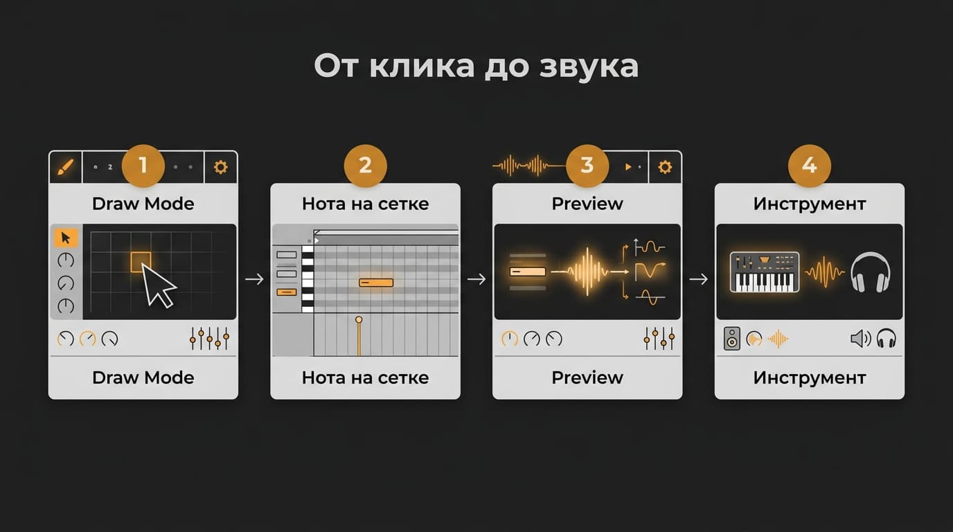 Ableton: как открыть пиано ролл и что делать, если он не открывается — фото 5