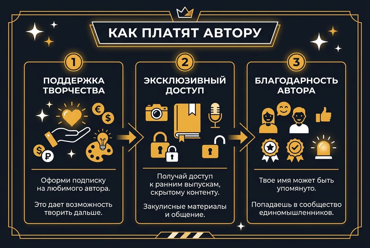 Как оплатить подписку SubscribeStar из России в 2026 году: без зарубежной карты — фото 2