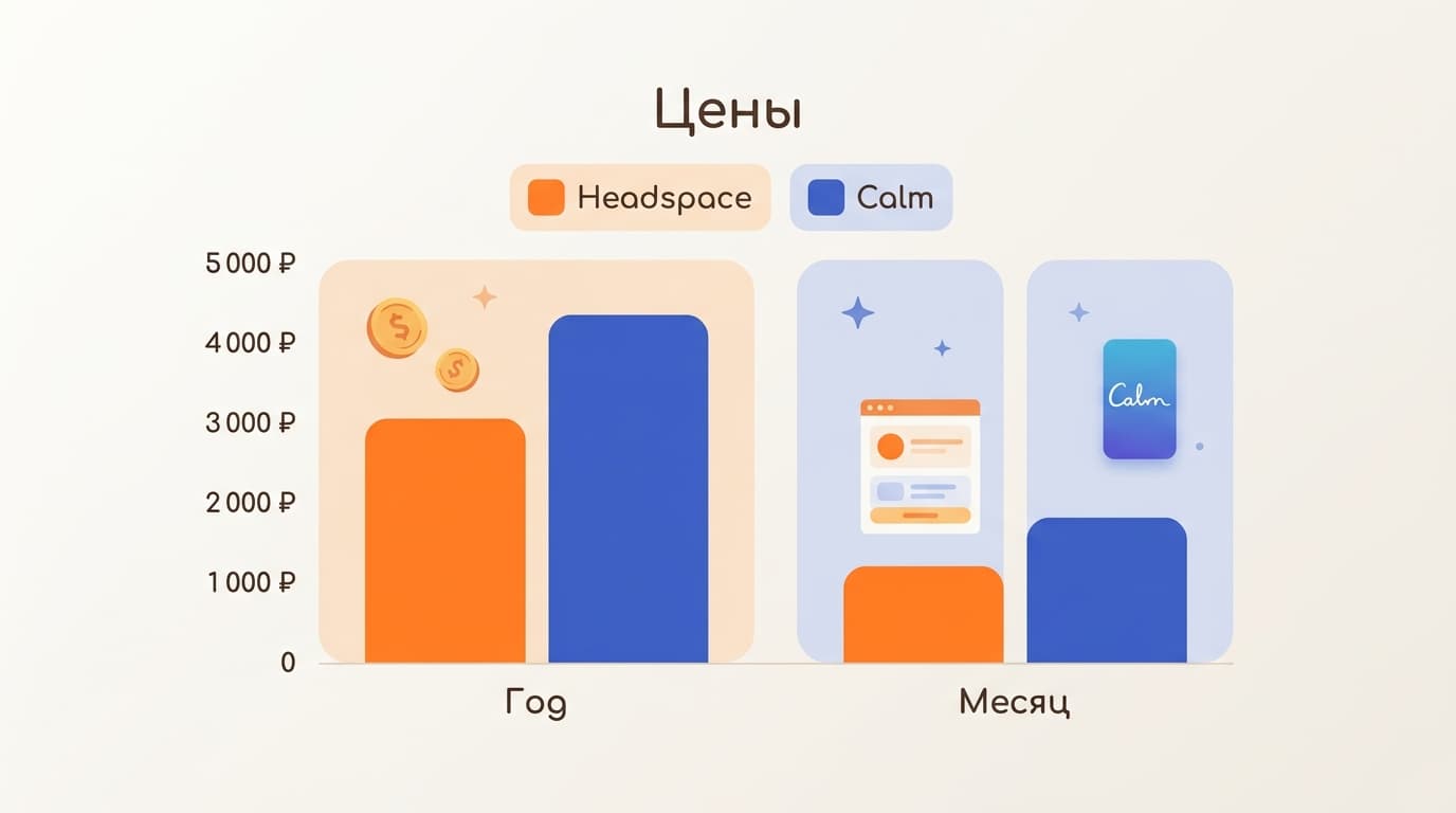 Сравнение Headspace и Calm: чем отличаются, что дешевле и кому какое приложение подойдёт — фото 3