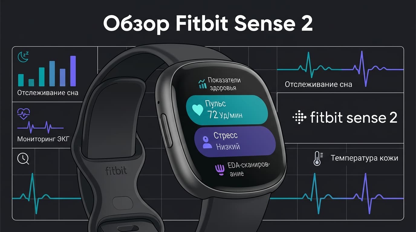 Обзор Fitbit Sense 2: топовые датчики и обидные компромиссы