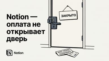 Как оплатить Notion из России в 2026 году: почему платёж не вернёт доступ