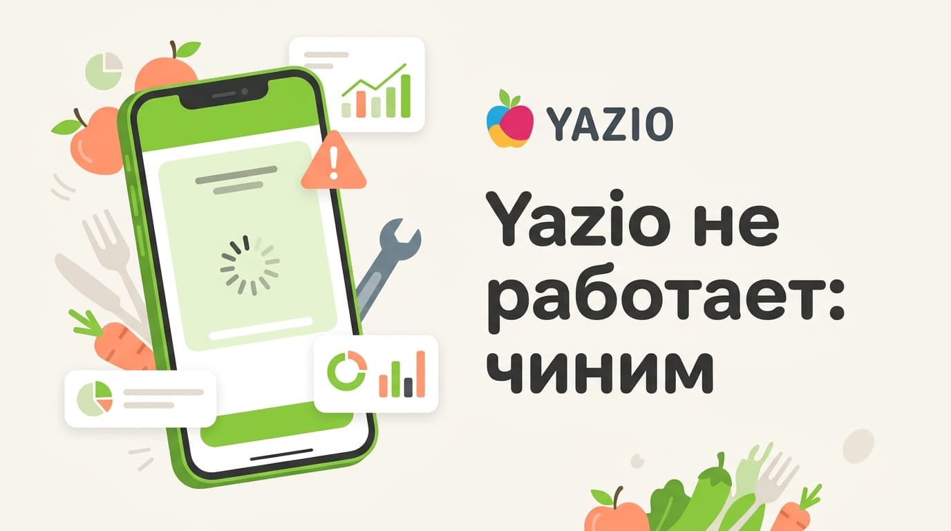 Yazio не работает: разбираем зависания, ошибку 502 и типичные сбои