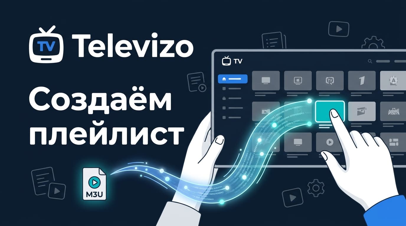 Как создать плейлист в Televizo: M3U, Xtream и файл — по шагам