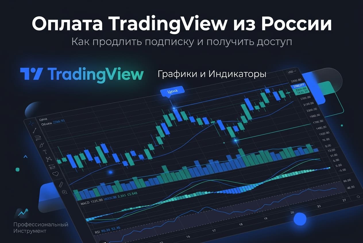 Как оплатить TradingView из России в 2026 году: подписка для трейдера без зарубежной карты