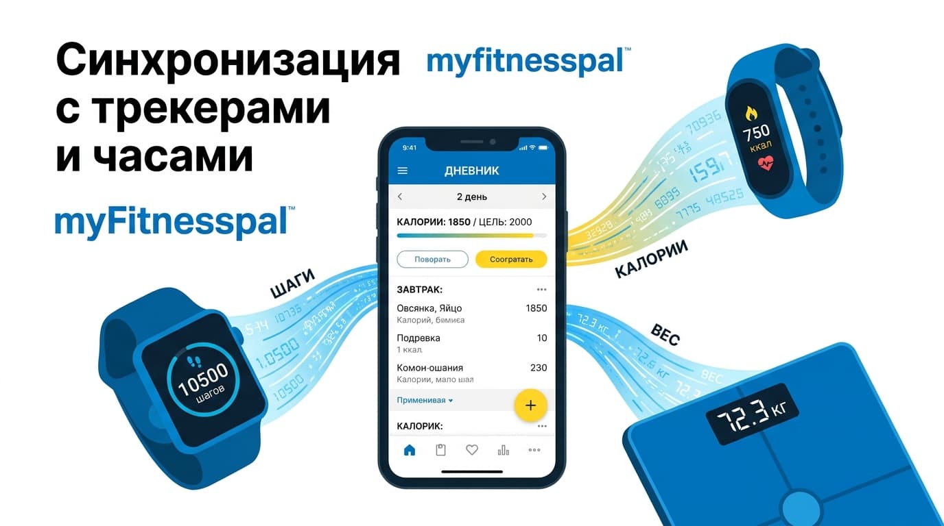Как синхронизировать MyFitnessPal с трекерами и часами, если синк не работает