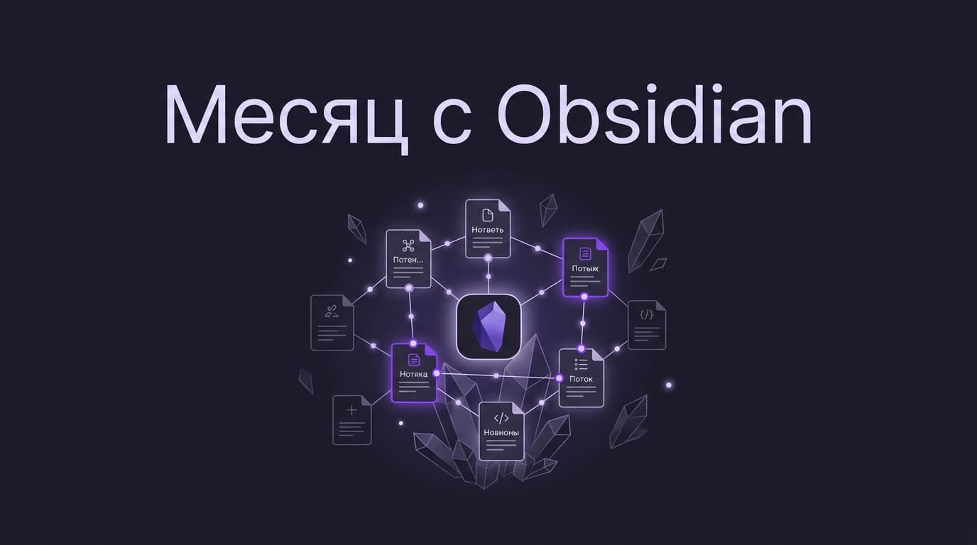 Что я понял за месяц с Obsidian: где реальная польза, а где ловушка бесконечных настроек