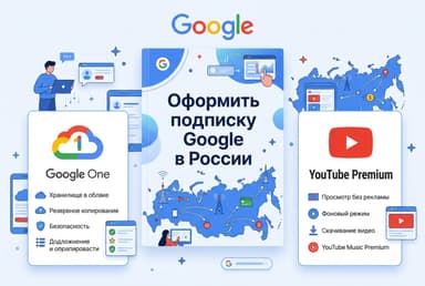 Как оформить подписку Google в России в 2026 году: без зарубежной карты