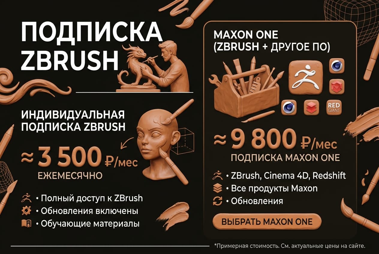 Как оформить подписку ZBrush из России в 2026 году: без зарубежной карты — фото 2