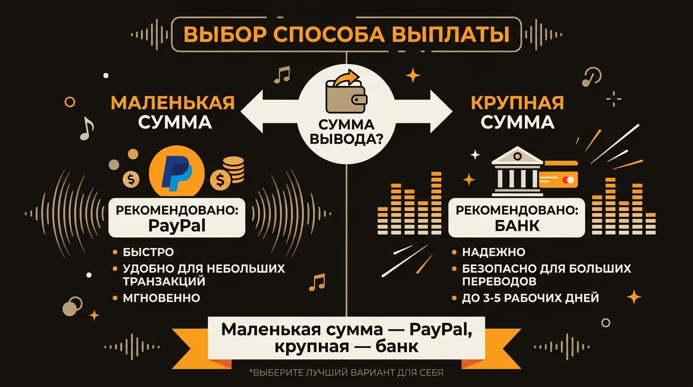 Как вывести деньги с TuneCore: PayPal, банк или карта — что выбрать и сколько ждать — фото 4