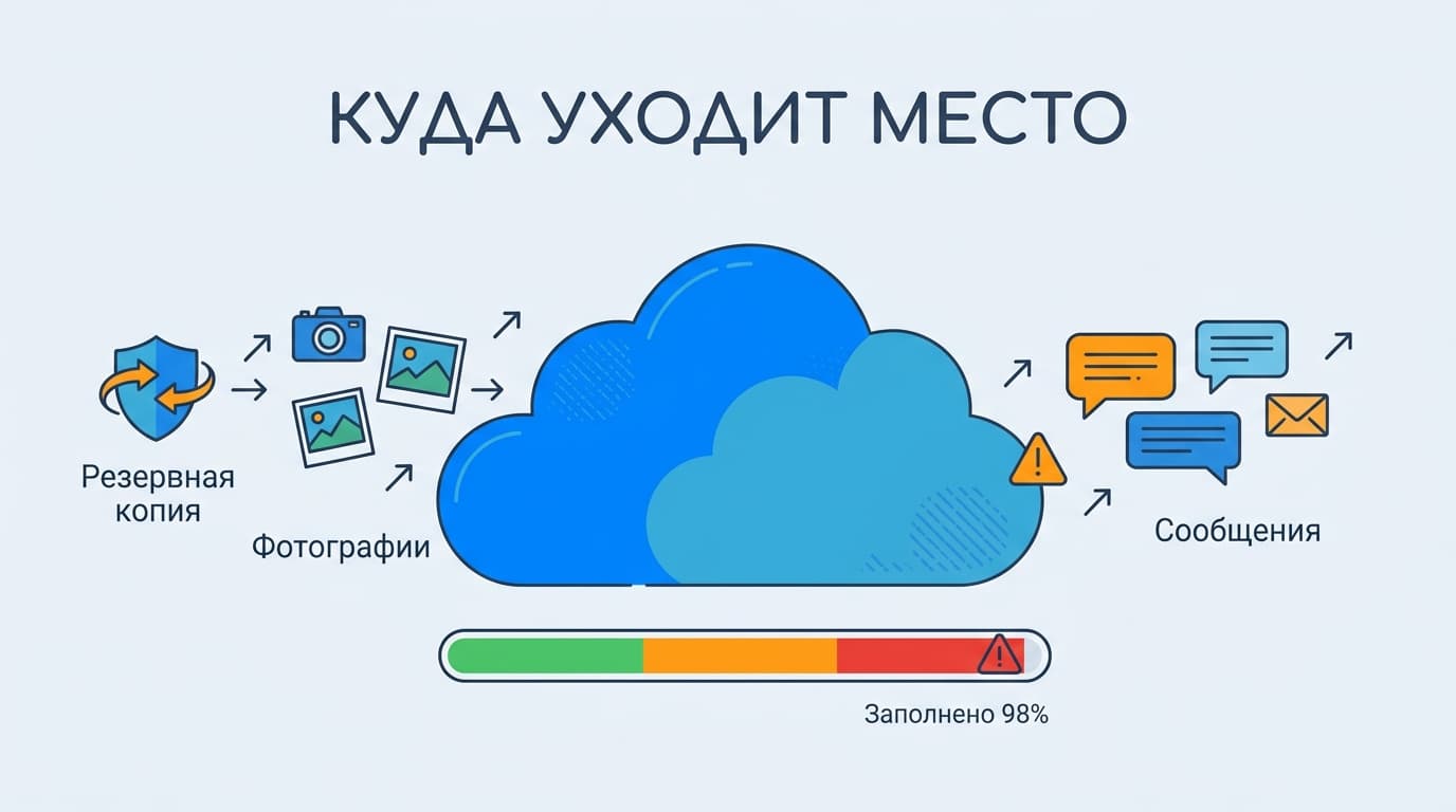 Оплата iCloud+ на iPhone: какой тариф брать и что делать, если платёж срывается — фото 5