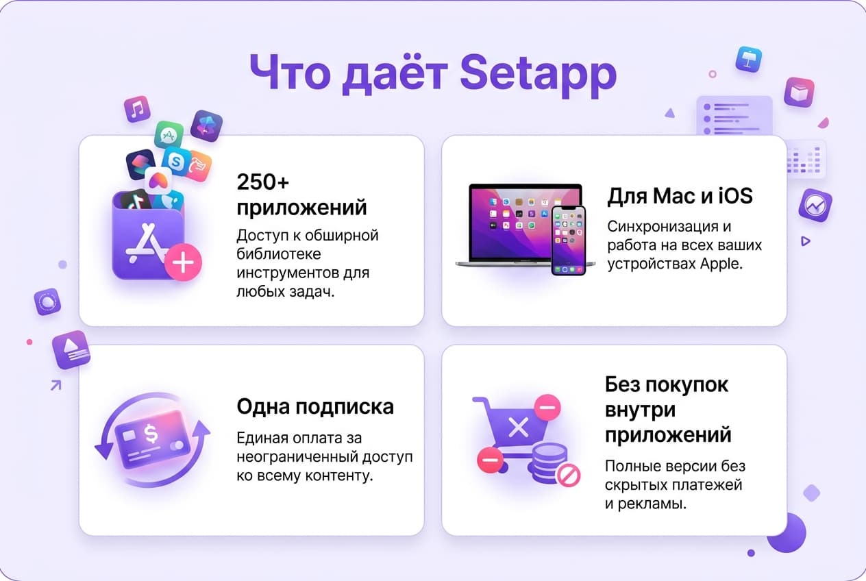 Как оформить подписку Setapp из России в 2026 году: без зарубежной карты — фото 1