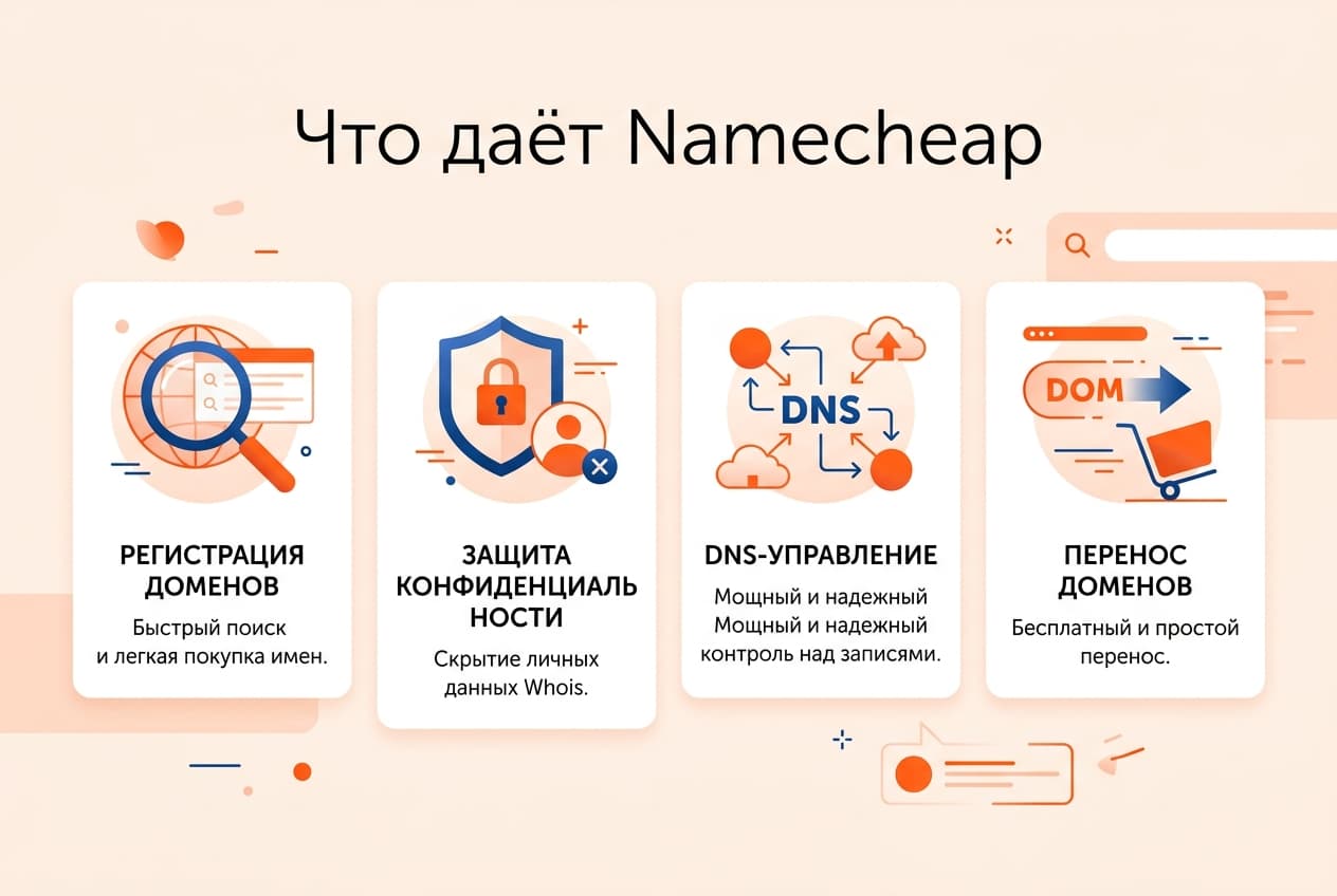 Как купить домен на Namecheap из России в 2026 году: без зарубежной карты — фото 1