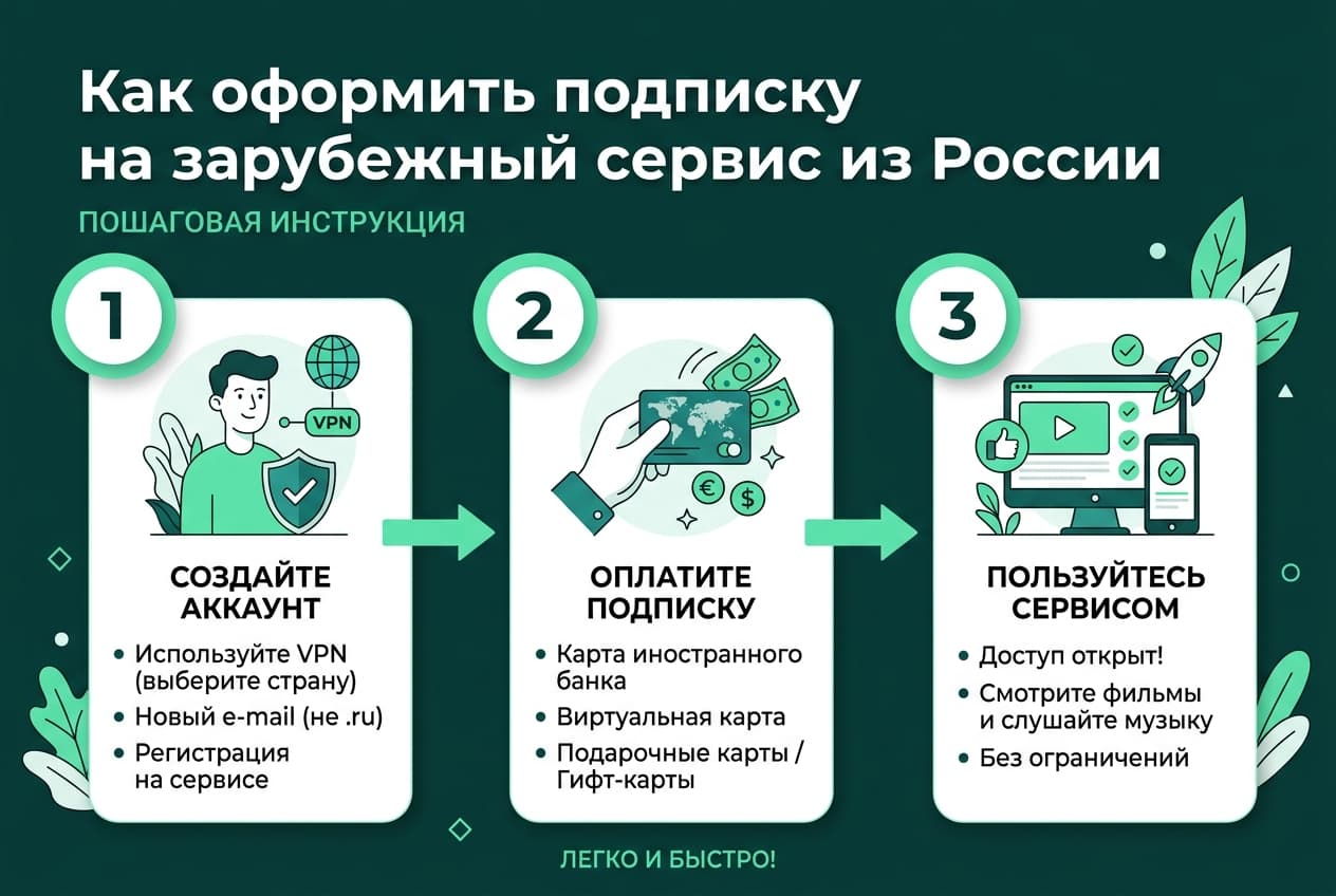 Как оформить подписку на сервис из России в 2026 году — фото 3