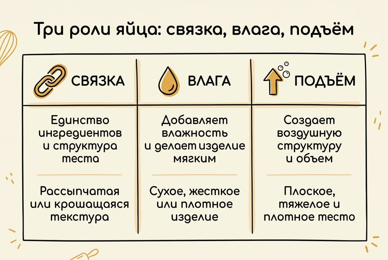 Чем заменить яйцо в выпечке: таблица замен и пропорции — фото 1