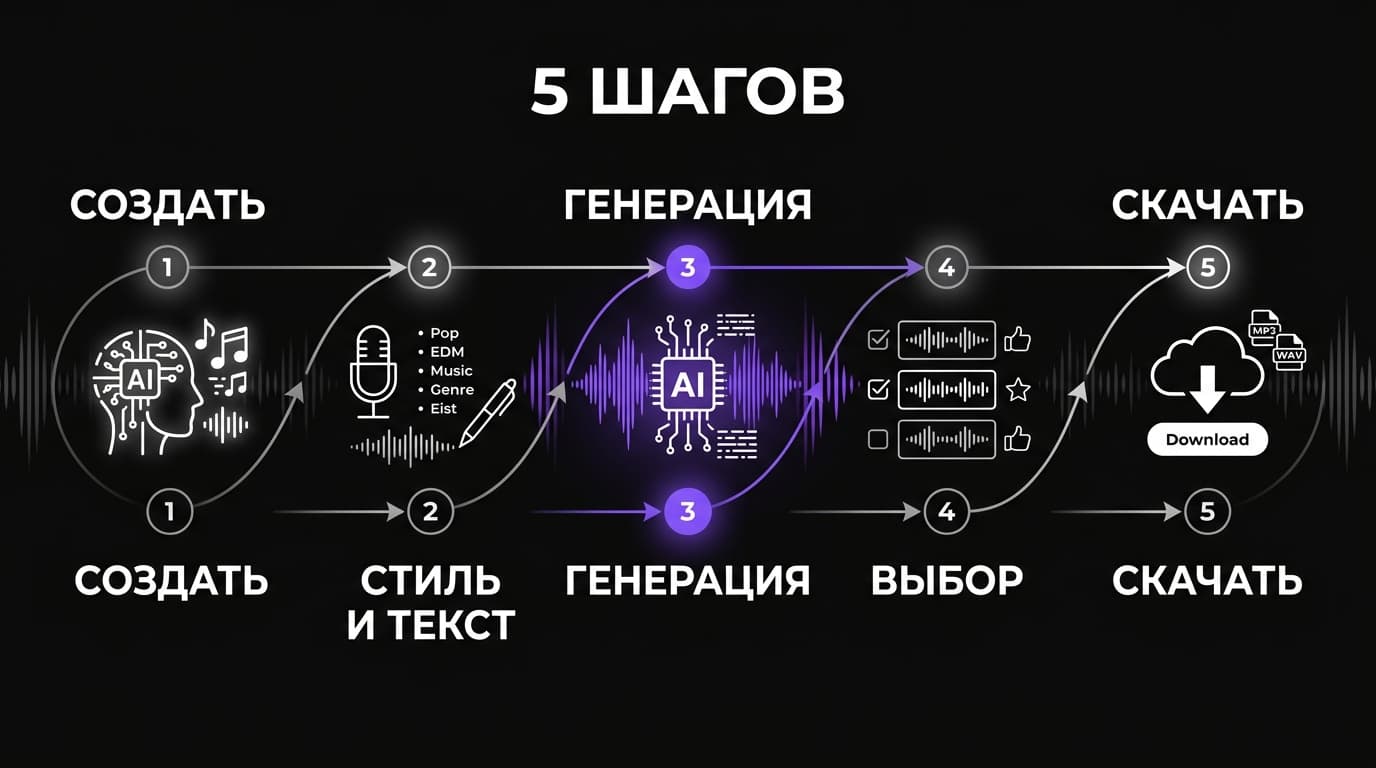 Создание песни в Suno с нуля: пошаговый путь от идеи до готового трека — фото 1