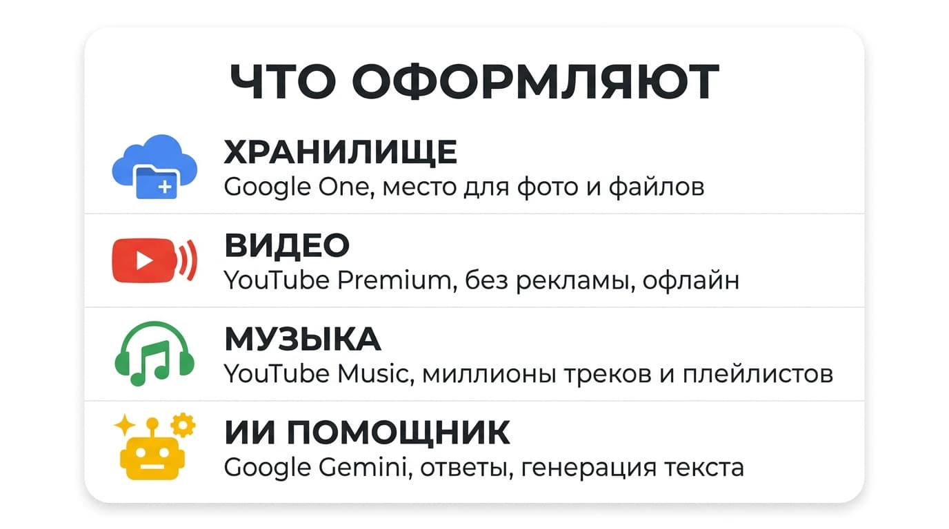 Как оформить подписку Google в России в 2026 году — фото 1