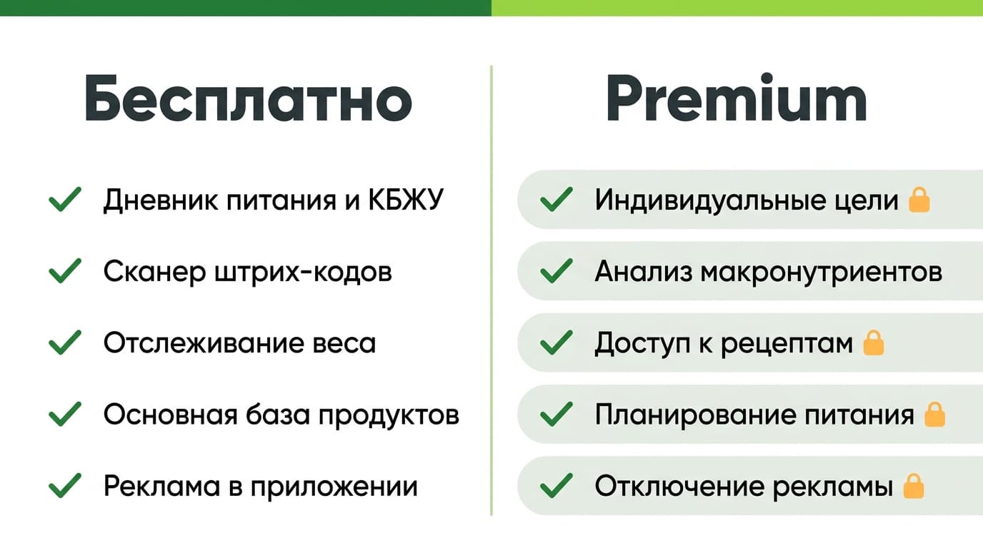 Как оплатить подписку FatSecret: разбираемся, нужен ли Premium вообще — фото 2