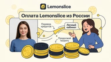 Как оплатить Lemonslice AI из России в 2026 году: тарифы, кредиты и рабочие маршруты