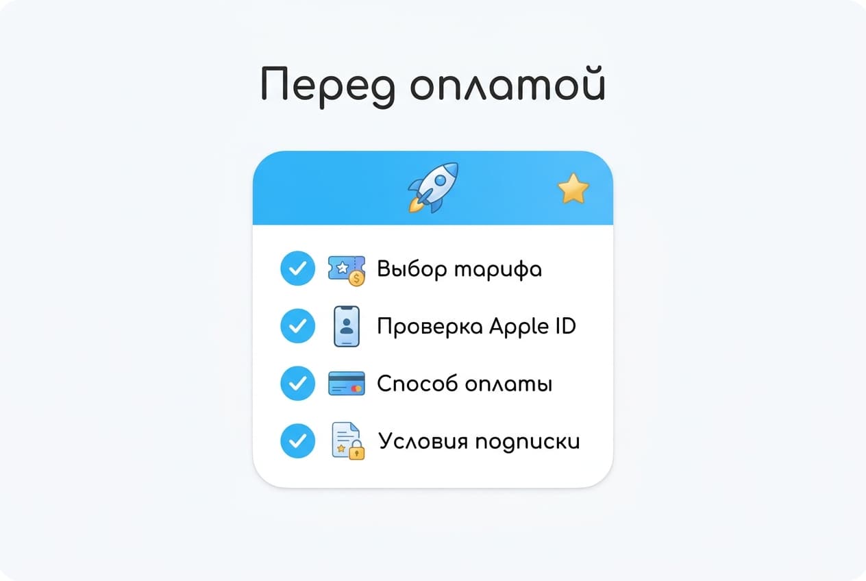 Как оплатить подписку Telegram на айфоне из России в 2026 году — фото 5