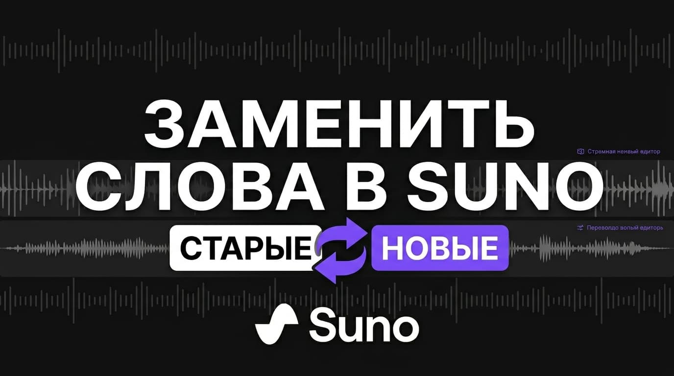 Как заменить слова в готовой песне Suno без потери мелодии