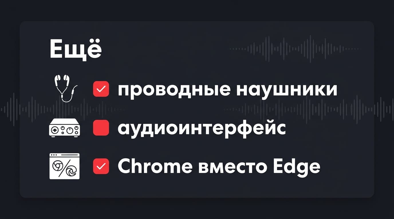 Задержка звука в BandLab: рабочий чеклист, чтобы голос в наушниках не отставал — фото 1