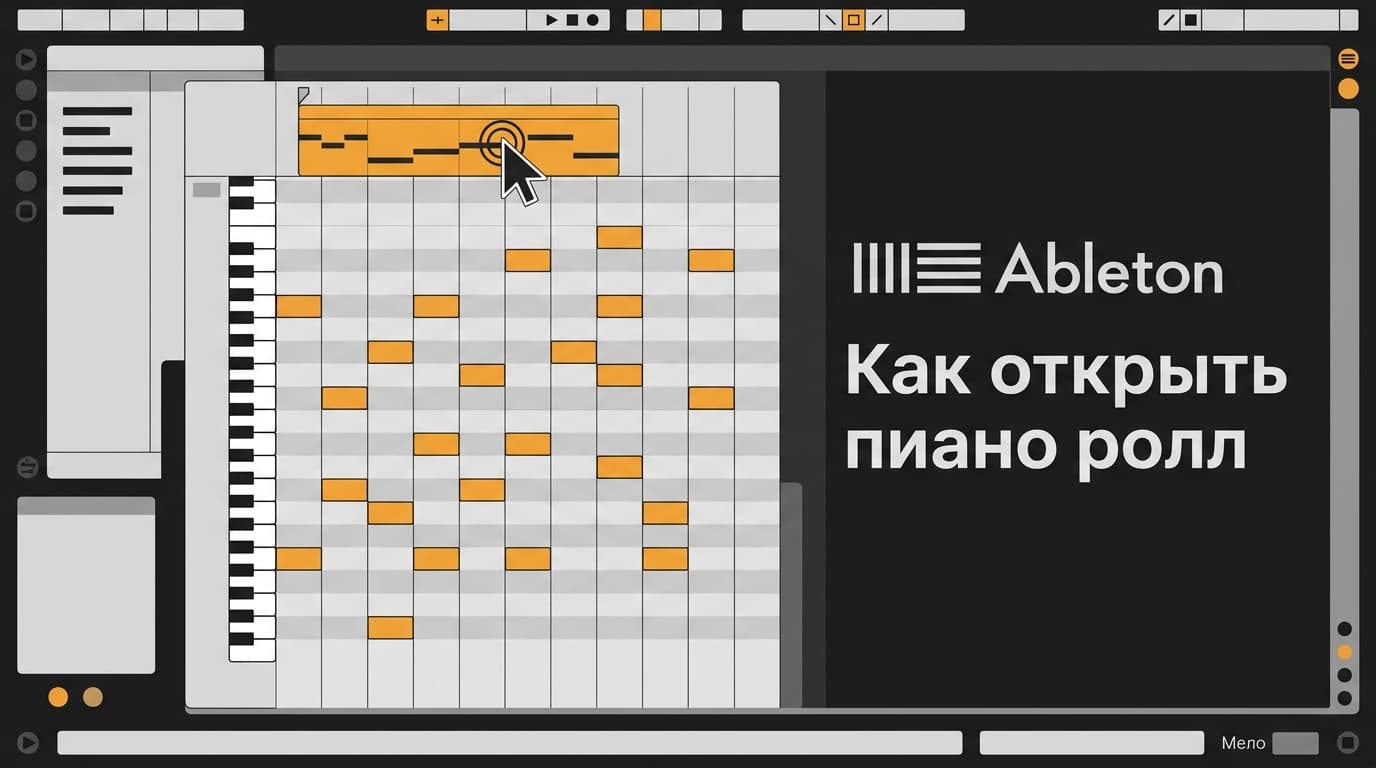Ableton: как открыть пиано ролл и что делать, если он не открывается