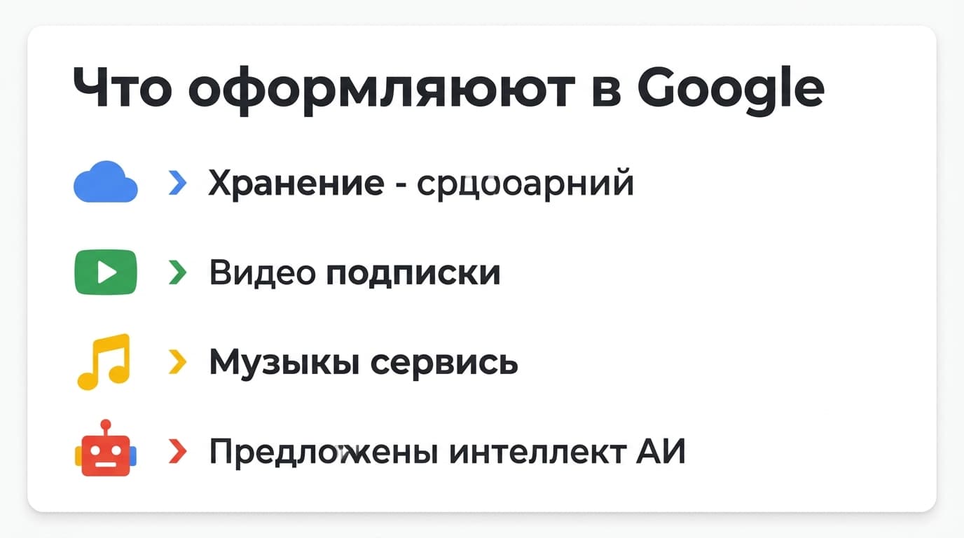 Как оформить подписку в Google из России в 2026 году — фото 1