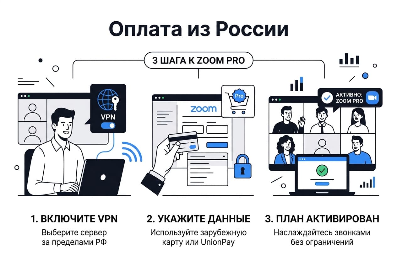 Как оплатить Zoom из России в 2026 году — фото 4