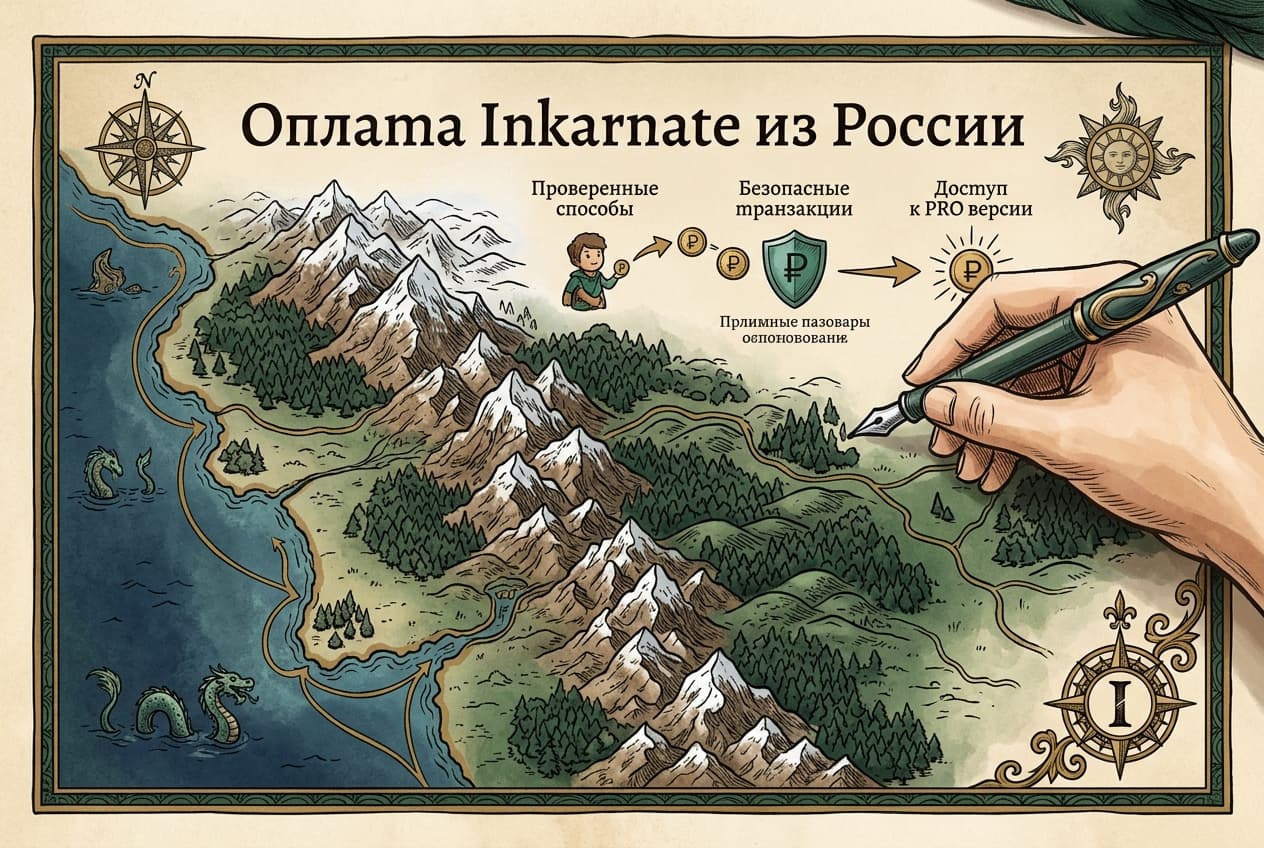 Как оплатить Inkarnate из России в 2026 году: конструктор карт без зарубежной карты