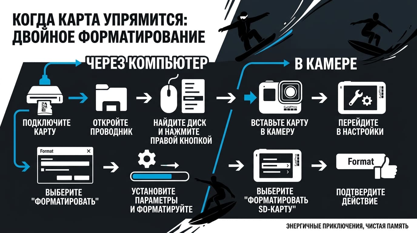 Как отформатировать карту памяти на GoPro Hero 9 — фото 3