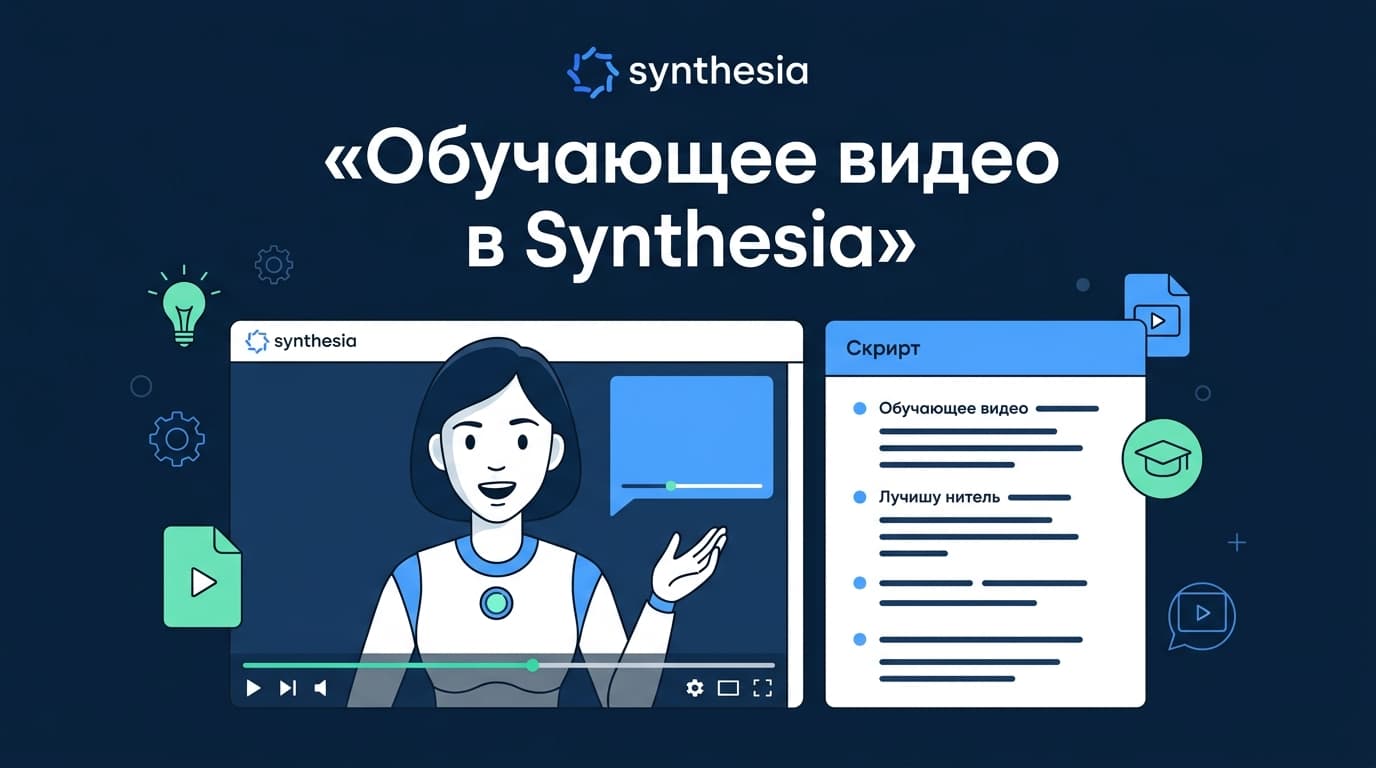 Как сделать обучающее видео в Synthesia без камеры и монтажа