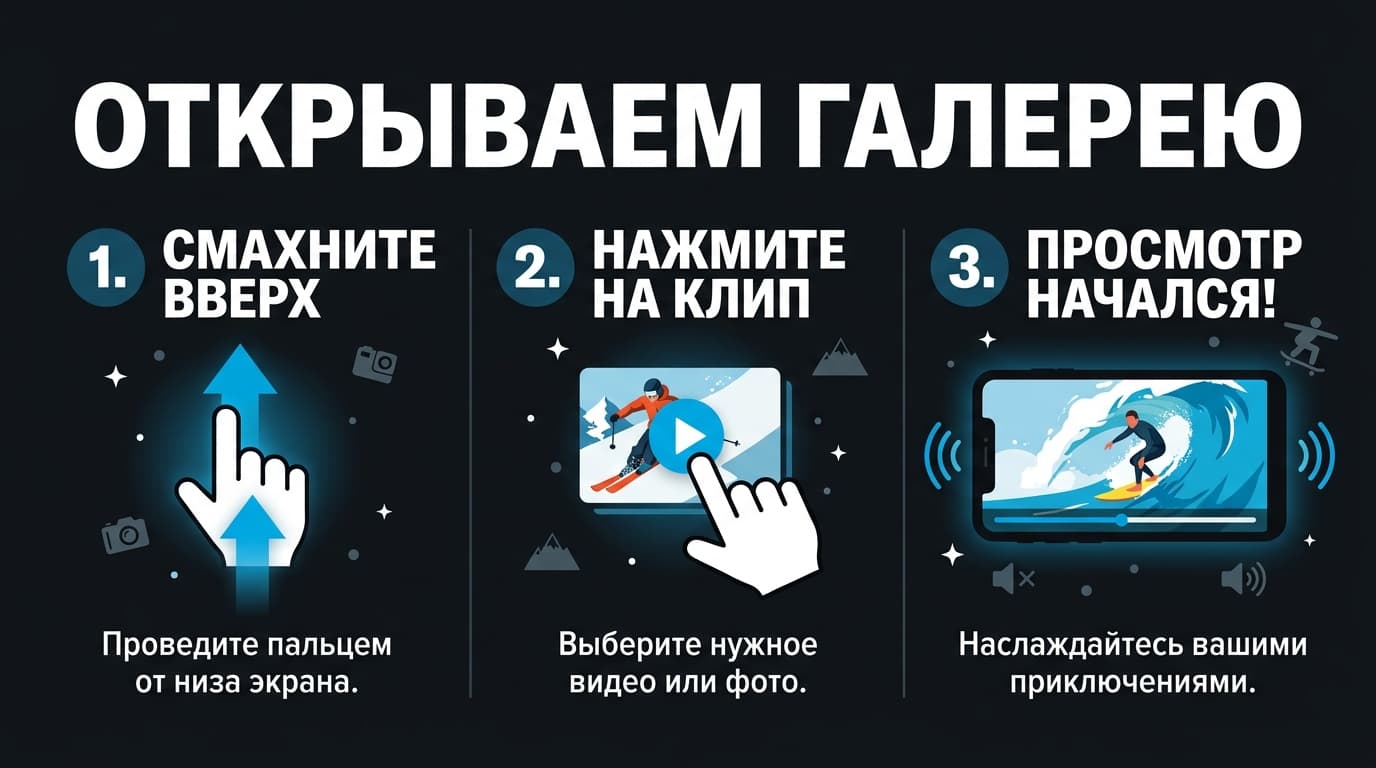 Как посмотреть отснятый материал в GoPro Hero 9 — фото 2