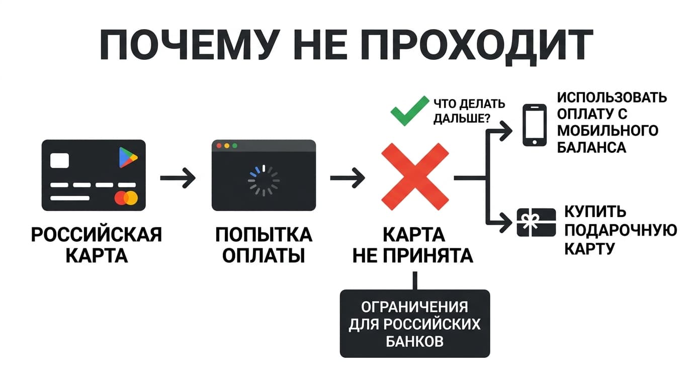 Как оплатить покупку в Play из России в 2026 году — фото 1