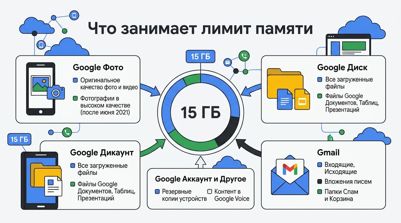 Как оплатить Google Фото в России в 2026 году: тарифы и способы оплаты Google One — фото 3